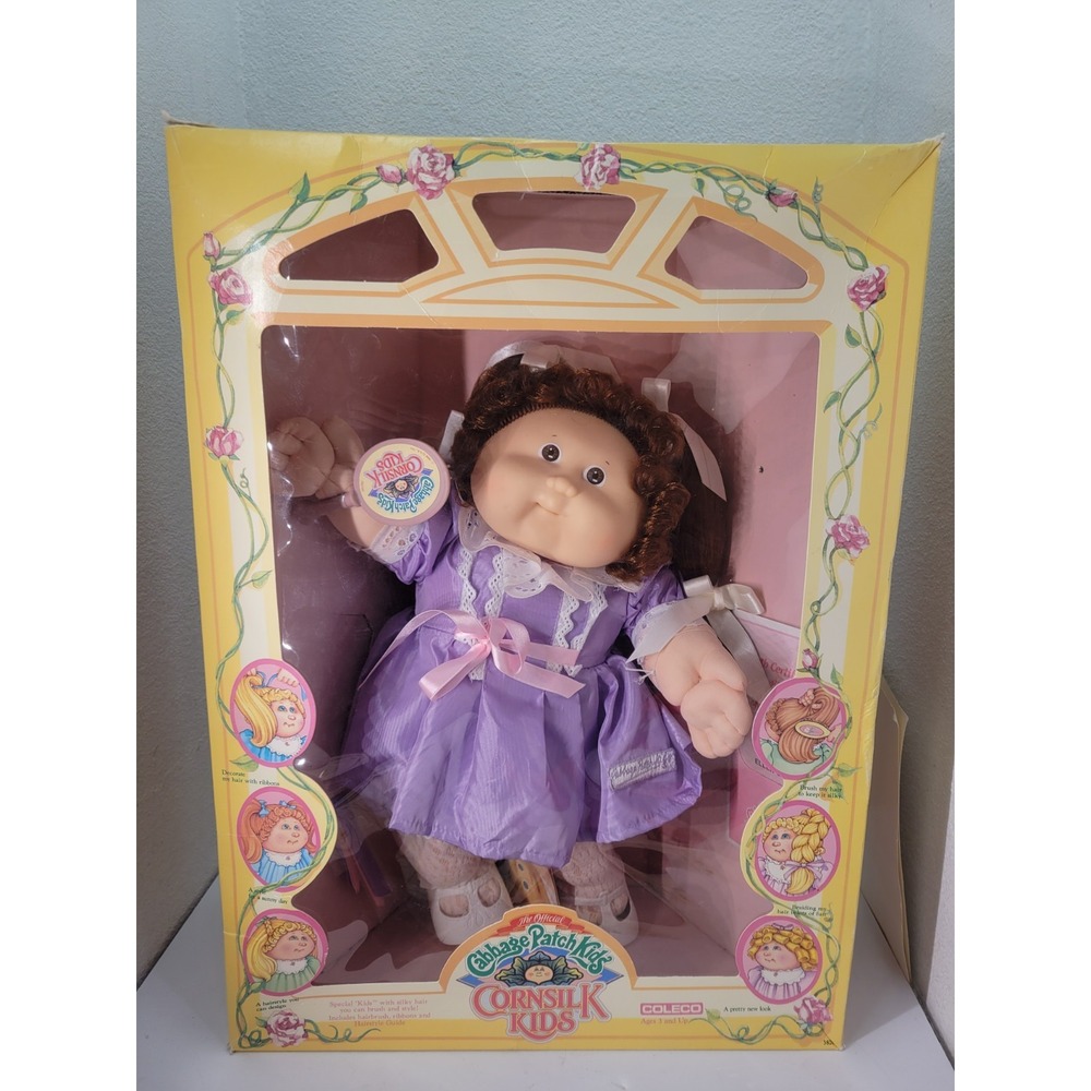 Vintage Cabbage Patch Kids Cornsilk Ellen Serena Coleco NRFB Doll 1980s